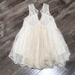 Free People cream lace Dress